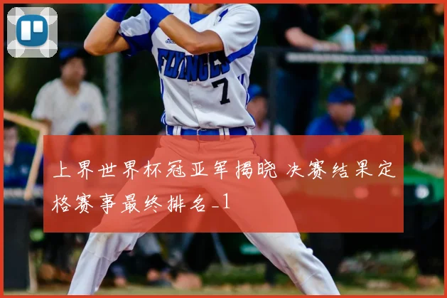 上界世界杯冠亚军揭晓 决赛结果定格赛事最终排名_1